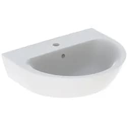 Geberit Renova Waschtisch, 55x45cm m. Hl. mittig, m. Ül., weiß