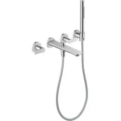 AXOR 49480000 3-Loch Fertigset Wannemisch.Wand UP - Silber
