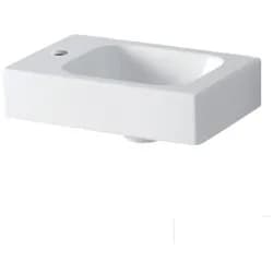 Geberit Handwaschbecken iCon 38x28cm, m Hahnl. li, o. ÜL, we. K-Tect