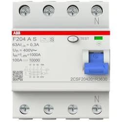 ABB Stotz S&J FI-Schutzschalter F204AS-63/0,3