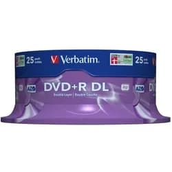 Verbatim DVD+R DL Silber 8x 8.5 GB 25 Stück