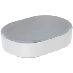 Geberit Aufsatzwaschtisch VariForm 55x40cm, o HL, o ÜL, ellipt., we. K-Tect