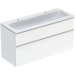 Geberit Möbel-Waschtischset iCon 120x63x48cm, we., we. hochgl., Gr. vc