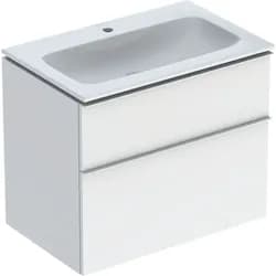 Geberit Möbel-Waschtischset iCon 75x63x48cm, w/KT, w hochgl., Gr. we. ma