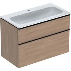 Geberit Möbel-Waschtischset iCon 90x63x48cm, we/KeraTe, Ei, Gr. lava matt