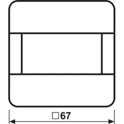 Jung LB-Manag.Bewegungsmel.1,1m CD 17182 WW