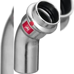 VIEGA Bogen I/A 45° Prestabo Stahl verzinkt 22mm