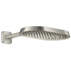 Hansgrohe AXOR ShowerSphere Kopfbrause 370/220 1jet mit Brausearm, Edelstahl Optic