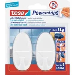 tesa Klebehaken 20 mm x 50 mm weiß