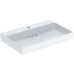 Geberit Waschtisch One 75cm, m HL mi, o. ÜL, we. K-Tect/Bl we.