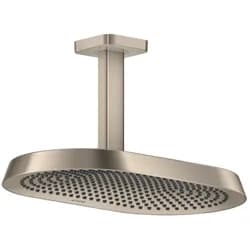 Hansgrohe AXOR ShowerSphere Kopfbrause 370/220 2jet mit Deckenanschluss, Brushed Nickel