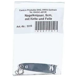 Nagelknipser 5 cm mit Kette und Feile