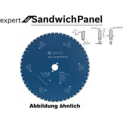 BOSCH Kreissägeblatt HW Expert Sandwich Panel 355x30x2,6 80T