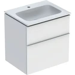 Geberit iCon Set MWT m. US, 2 Schubl. 60x63x48cm, weiß matt