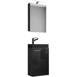 Badezimmer Slito 3-tlg. Schwarz