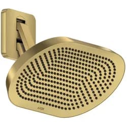 Hansgrohe AXOR ShowerSphere Kopfbrause 370/220 2jet mit beweglichem Brausearm, Brushed Gold Optic