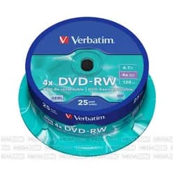 Verbatim DVD-RW 4.7 GB 25 Stück