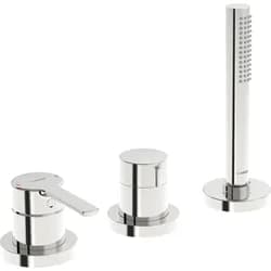 HansaRONDA Wannenarmatur Einhebelmischer Fertigmontageset für Wanne/Brause