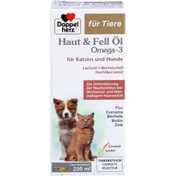Doppelherz für Tiere Haut&Fell Öl für Katzen+Hunde