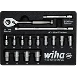 Wiha Ratschenschlüssel Set 1/4" 33391