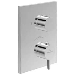 V&B Fertigmontageset Conum UP-Thermostat m 2-W-Mengenreg., Wd., chr