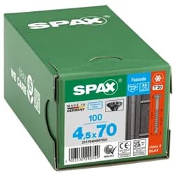 Spax Linsenkopf Fräsrippe A2 4,5x70 T-STAR PLUS T20 TG CUT 100 ST BLAX
