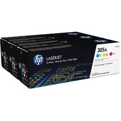 3 HP Toner CF370AM 305A Multipack CMY