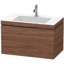 Duravit Waschtischunterschrank c-bonded L-Cube 80x48cm, 1 HL, N dkl., 2 Schub., wandhängend