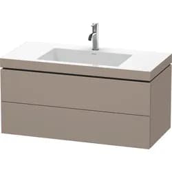Duravit Möbelset c-shaped Set wandhängend wandhängend „L-Cube“ 100 × 50 × 48 cm Basalt Matt