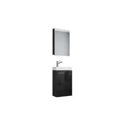 Gästebad Slito 3-tlg. ca. 41 cm Schwarz