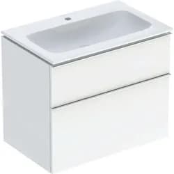 Geberit Möbel-Waschtischset iCon 75x63x48cm, w/KT, we. hochgl., Gr. vc