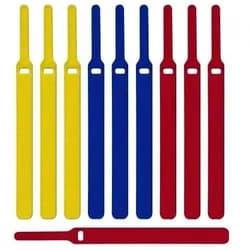 LTC 1130 - Klettkabelbinder, 10 Stk, bunt