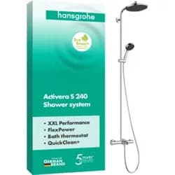 hansgrohe Showerpipe ACT S 240 1j Wannen-THM EcoSmart chrom