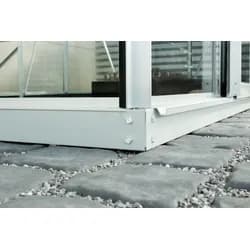 Vitavia Stahlfundament für Gewächshaus Ida 7800-Alu-blank eloxiert