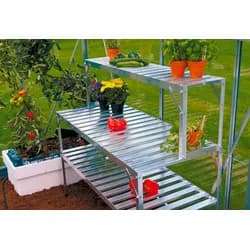 VITAVIA Alu-Tischaufsatz, BxL: 27,56 x 121,3 cm - grau