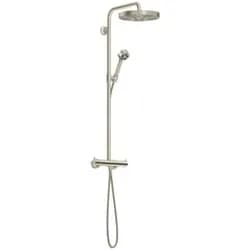 Hansgrohe AXOR One Showerpipe mit Thermostat und Kopfbrause 280 1jet, Brushed Nickel