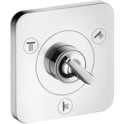 hansgrohe Fertigset Axor Citterio E UP-Ab- u. Umstellventil 120x120mm, chrom