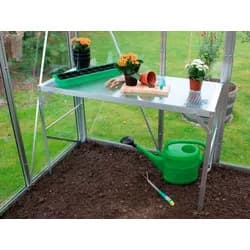Vitavia Alutisch, 1 Ablage, HKP, aluminium eloxiert