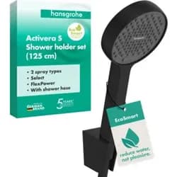 hansgrohe Brausehalterset ACT Select S 2jet D 95mm B.Schl. 1250mm matt-sw