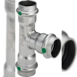 VIEGA T-Stück reduziert Sanpress Inox Edelstahl 35x18x35mm