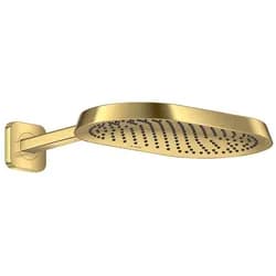 Hansgrohe AXOR ShowerSphere Kopfbrause 370/220 1jet EcoSmart mit Brausearm, Polished Gold Optic