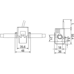 WAGO Kabelumbau-Stromwandler 60A/1A 0,2VA 855-3001/060-003