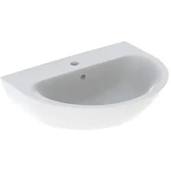 Geberit Renova Waschtisch, 65x50cm m. Hl. mittig, m. Ül., weiß