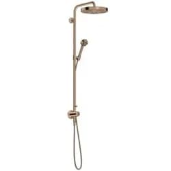 Hansgrohe AXOR One Showerpipe mit Thermostat und Kopfbrause 280 1jet EcoSmart Unterputz, Polished Red Gold