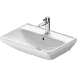 Duravit DU Waschtisch D-Neo, 600mm, weiß mit ÜL, mit HLB, 1 HL