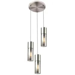 Hängeleuchte 21000-3HN in Nickelfarben max. 25 Watt