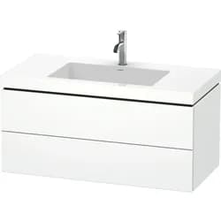 Duravit Möbelset c-shaped Set wandhängend wandhängend „L-Cube“ 100 × 50 × 48 cm Weiß Matt