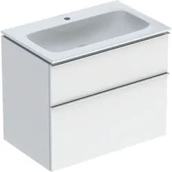 Geberit Möbel-Waschtischset iCon 75x63x48cm, we., we. hochgl., Gr. vc
