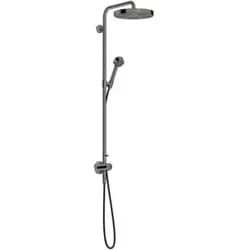 Hansgrohe AXOR One Showerpipe mit Thermostat und Kopfbrause 280 1jet Unterputz, Polished Black Chrome