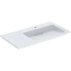 Geberit Möbelwaschtisch One 90x48cm, o Ü, w K-Tect/Bl we., Hahnl. re